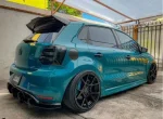 Спойлер антикрило за Volkswagen Polo (2019+) - Osir Batman look - черен гланц