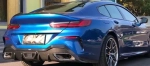 Спойлер за багажник за BMW G16 / F93 (2018+) gran coupe, V design - черен гланц