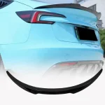 Спойлер за багажник за Tesla Model S - черен гланц