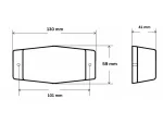 Стационарна LED сигнална / габаритна лампа – Червена  12V/24V