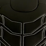 3D Тапицерия за седалки кожена Streetech Classy - черна с бели елементи