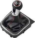 Топка скоростен лост + маншон 5 скорости за VW Golf 5 / Golf 6 / Jetta / EOS / Scirocco - OEM 5K0711113