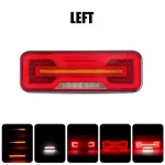 Универсални LED Стопове 12V 24V с Бягащ Мигач, Стоп, Габарит и Заден Ход E9 Сертифицирани Комплект от 2 броя