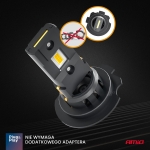 Комплект от 2 броя мини Led диодни крушки H7 H18 Aviator Canbus за Автомобил Мотоциклет Трактор Камион Бус и др.