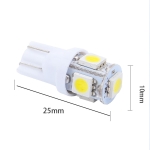 LED Диодни крушки за габарит, Т10 W5W, 5 SMD, 12V, 6 Цвята Светлина