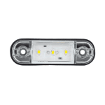 Бяла LED Габаритна светлина / Маркер - 3 диода 12V-24V