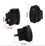 Двойно USB Универсално Зарядно за Вграждане Коли , Мотори , Лодки 3.1А