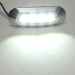 4 LED Светодиоден Габарит, Маркер, 5 цвята, Хромирана рамка, 12-24V, За Автомобил, Бус, Камион, Ремарке и др.