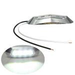 4 LED Светодиоден Габарит, Маркер, 5 цвята, Хромирана рамка, 12-24V, За Автомобил, Бус, Камион, Ремарке и др.