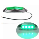 4 LED Светодиоден Габарит, Маркер, 5 цвята, Хромирана рамка, 12-24V, За Автомобил, Бус, Камион, Ремарке и др.