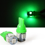 LED Диодни крушки за габарит, Т10 W5W, 5 SMD, 12V, 6 Цвята Светлина