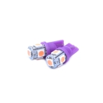 LED Диодни крушки за габарит, Т10 W5W, 5 SMD, 12V, 6 Цвята Светлина