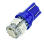 LED Диодни крушки за габарит, Т10 W5W, 5 SMD, 12V, 6 Цвята Светлина