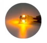 LED Диодни крушки за габарит, Т10 W5W, 5 SMD, 12V, 6 Цвята Светлина