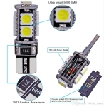 LED Лед Диодни Крушки За Габарит, Т10-5050 W5W, 9 SMD, 12V, 5 Цвята Светлина