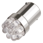 LED Лед Крушки, Mигач, Стоп, Габарит, Халоген, 9 LED, 1156 BA15S ,12V, Бяла, Оранжева, Червена