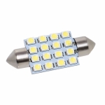 LED Лед Диодни Крушки, 16 SMD 5050 , 31мм, 36мм, 39мм, 41мм, 12V, Бяла Светлина