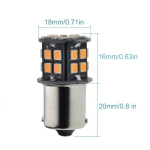 LED Крушки 30 SMD BA15S 1156 (P21W) BAU15S 1156 (PY21W) 12V - 24V, Бяла Оранжева Червена Синя Светлина Canbus