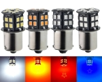 LED Крушки 30 SMD BA15S 1156 (P21W) BAU15S 1156 (PY21W) 12V - 24V, Бяла Оранжева Червена Синя Светлина Canbus