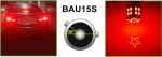LED Крушки 30 SMD BA15S 1156 (P21W) BAU15S 1156 (PY21W) 12V - 24V, Бяла Оранжева Червена Синя Светлина Canbus