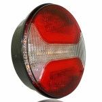 1 Брой LED Лед Диоден Стоп Тип Хамбургер Неон Ефект Ø12cm 120mm 12V-24V За Камион, Ремарке, Бус , Каравана, Кемпер,Ван