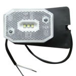 LED Лед Габарит със Стойка, Рефлектор, Бяла Светлина, Маркер, Токос, 12V - 24V, E-Mark E9, За Каравана, Кемпер и др.