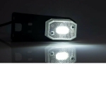 LED Лед Габарит със Стойка, Рефлектор, Бяла Светлина, Маркер, Токос, 12V - 24V, E-Mark E9, За Каравана, Кемпер и др.