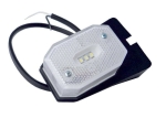 LED Лед Габарит със Стойка, Рефлектор, Бяла Светлина, Маркер, Токос, 12V - 24V, E-Mark E9, За Каравана, Кемпер и др.