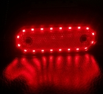 LED Диоден Габарит Маркер Токос със стойка 12V - 24V За Камион Бус Ван Ремарке Каравана Платформа червен