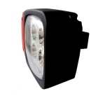 Десен LED Фар с Мигач, Подходящ за Трактор, Комбайн, Багер, Снегорин и др - 4 диода, 12W, 1000lm