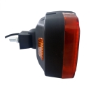 Десен LED Фар с Мигач, Подходящ за Трактор, Комбайн, Багер, Снегорин и др - 4 диода, 12W, 1000lm