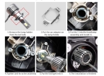 Комплект от 2 Адаптери за LED крушки H7 за Mercedes-Benz B-Class, C-Class , ML Class , GLA, GL, GLS, BMW 5 Series