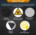 Термо сенник Покривало за предно стъкло на автомобил против сняг и слънце 150 x 95 см