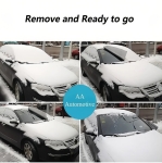 Термо сенник Покривало за предно стъкло на автомобил против сняг и слънце 150 x 95 см