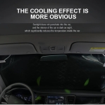 Термо сенник Покривало за предно стъкло на автомобил против сняг и слънце 150 x 95 см