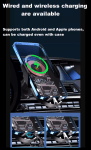 Smart Поставка стойка държач за телефон с безжично зарядно Wireless Charger за автомобил