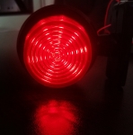 1 брой 12-24V ЛЕД LED Диоден Страничен Маркер Рогче Светлина с Опушено Стъкло За Камион Ремарке Каравана Кемпер АТВ бяло - червено