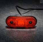 LED ЛЕД Светодиоден Водоустойчив Червен Габарит Маркер Токос 12 - 24V за камион бус ван пикап ремарке каравана платформа и др. 120 x 46 mm