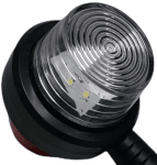 Комплект от 2 броя 12-24V ЛЕД LED Диодни Странични Маркери Рогчета Светлини Опушено Стъкло За Камион Ремарке Каравана Кемпер АТВ бяло - червено 2X MAR946
