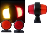 Комплект от 2 броя 12-24V ЛЕД LED Диодни Странични Маркери Рогчета Светлини неон ефект За Камион Ремарке Каравана Кемпер АТВ оранжево-червено 2X MAR515