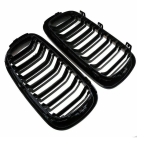 Двойни Бъбреци Решетки За БМВ BMW X5 X6 F15 F85 F16 F86 2014+ Черен Гланц Лак