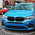 Двойни Бъбреци Решетки За БМВ BMW X5 X6 F15 F85 F16 F86 2014+ Черен Гланц Лак