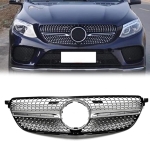 Хромирана Предна Решетка с място за камера За Mercedes Benz GL Class Coupe Мерцедес G-КЛАСА Купе C292 W292 2015 2016 2017 2018 2019 GLE350 GLE350 400 GLE43