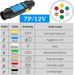 Професионален тестер за проверка и диганостика на светлини на ремарке 7 пина 12V