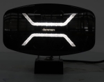 LED ЛЕД диоден фар халоген лампа 12V - 24V 48W бяло-жълто с черно стъкло за АТВ джип камион трактор земеделски и селскостопански машини и др. 245 x 139.4 x 90 mm E-mark E9