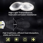 Комплект от 2бр. LED Лед Крушки, 33 SMD, С Лупа, BAU15S 1156 (P21W), 12V, Бяла, Светлина Разминати пинове (150°)