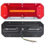 Комплект Диодни Лед LED Стопове 5 функции с Динамичен Бягащ Мигач 12 - 24V 346mm x 130mm