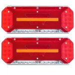 Комплект Диодни Лед LED Стопове 5 функции с Динамичен Бягащ Мигач 12 - 24V 346mm x 130mm