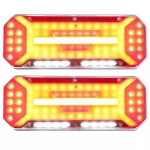 Комплект Диодни Лед LED Стопове 5 функции с Динамичен Бягащ Мигач 12 - 24V 346mm x 130mm