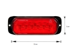 24LED Лед Диоден 12-24V Габарит Маркер Токос + аварийна блиц червена светлина мигаща за камион бус ван каравана платформа кемпер пътна помощ
